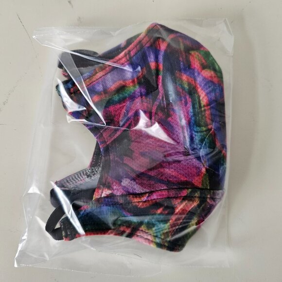 2 x NIB LULULEMON DD5Y/RHIG Yellow Ear Loop Face Mask Mesh Overlay Unisex OS - Picture 2 of 5